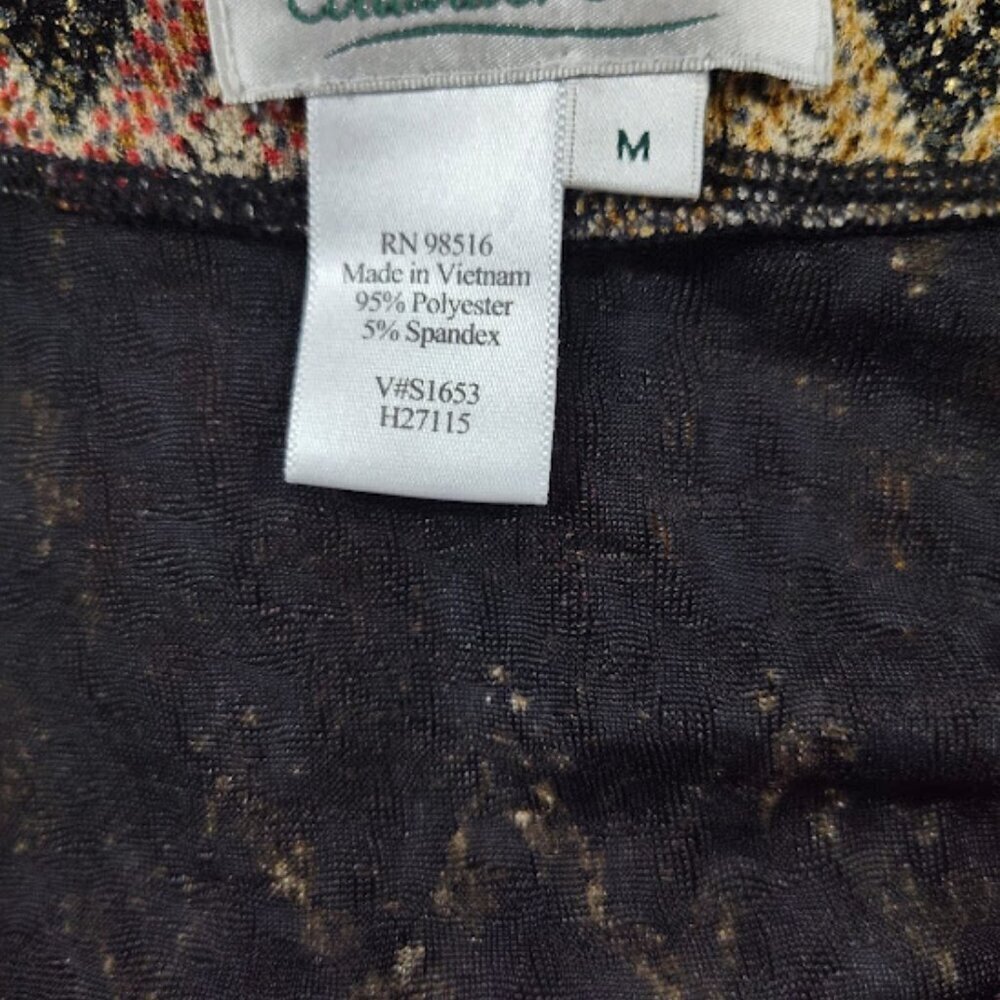 Coldwater Creek Multicolor Fall Women's Vest Size Medium  Lightweight Sheer - Picture 8 of 10